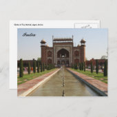 Taj Gate Postkarte (Vorne/Hinten)