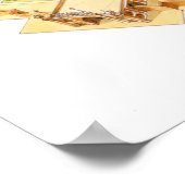 Taj Mahal. Adra India. Grab und Gärten Poster (Ecke)