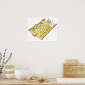 Taj Mahal. Adra India. Grab und Gärten Poster (Küche)