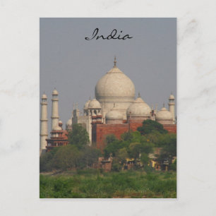 taj mahal afar india postkarte