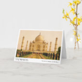 Taj Mahal Agra Grußkarte | Kostenvoranschlag für b Karte (Gelbe Blume)