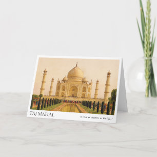Taj Mahal Agra Grußkarte Kostenvoranschlag für b Karte