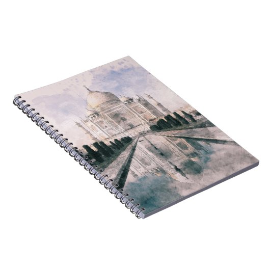 Taj Mahal, Agra, India Notebook - Elegante Reise Notizblock (Rechte Seite)