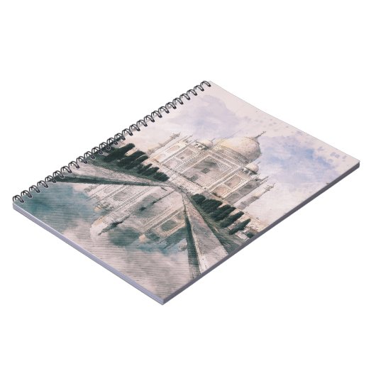 Taj Mahal, Agra, India Notebook - Elegante Reise Notizblock (Linke Seite)