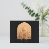 Taj Mahal, Agra, India Travel Postcard Postkarte (Stehend Vorderseite)