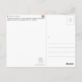 Taj Mahal, Agra, India Travel Postcard Postkarte (Rückseite)