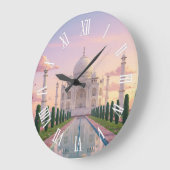 Taj Mahal Agra India Travel Souvenir Große Wanduhr (Winkel)