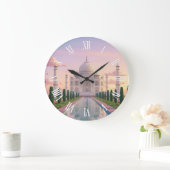 Taj Mahal Agra India Travel Souvenir Große Wanduhr (Zuhause)