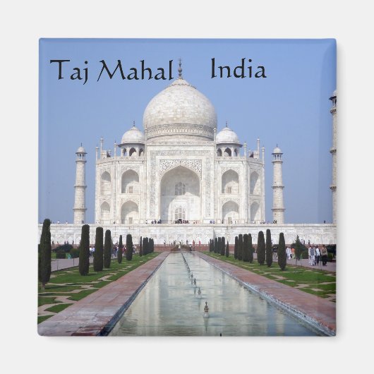 Taj Mahal, Agra, Indien Magnet (Vorne)