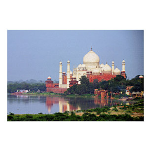 Taj Mahal, Agra, Indien Poster
