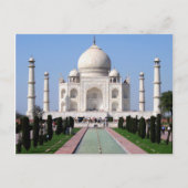 Taj Mahal, Agra, Indien Postkarte (Vorderseite)