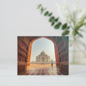 Taj Mahal, Agra, Indien Postkarte (Stehend Vorderseite)