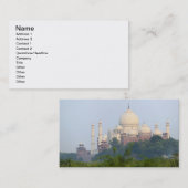 Taj Mahal, Agra, Indien Visitenkarte (Vorne/Hinten)