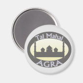 Taj Mahal Agra Magnet (Vorderseite/Rückseite)