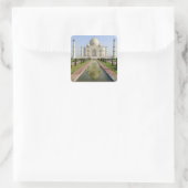Taj Mahal, Agra, Uttar Pradesh, Indien, Quadratischer Aufkleber (Tasche)