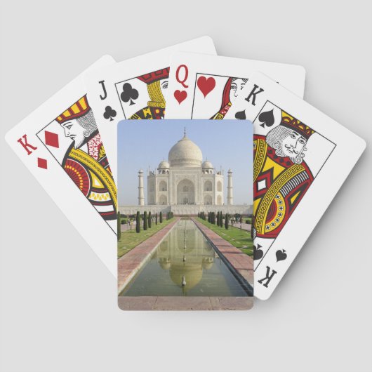 Taj Mahal, Agra, Uttar Pradesh, Indien, Spielkarten (Rückseite)