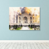 Taj Mahal aus der Liebe gebaut Leinwanddruck (Insitu (Holzboden))