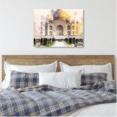 Taj Mahal aus der Liebe gebaut Leinwanddruck (Insitu (Schlafzimmer))