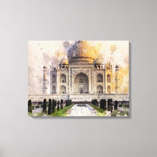 Taj Mahal aus der Liebe gebaut Leinwanddruck (Vorderseite)
