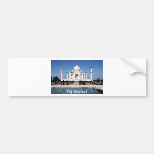 Taj Mahal Autoaufkleber (Vorne)