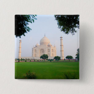 Taj Mahal bei Sonnenaufgang eines der Wunder der Button