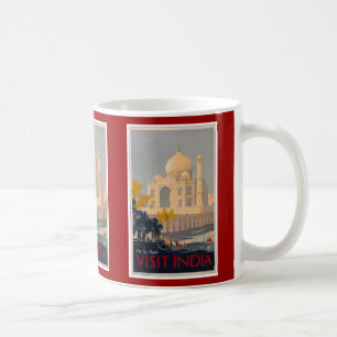 Taj Mahal - Besuchs-Indien Plakat-Tasse Kaffeetasse