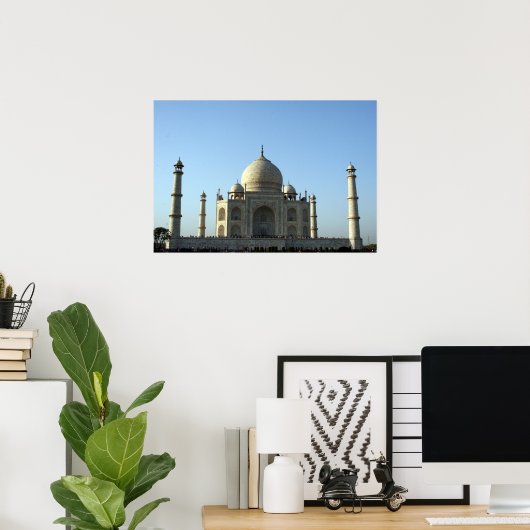 taj mahal blue poster (Heimbüro)