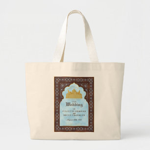 Taj Mahal - Bohemischer orientalischer Stil Jumbo Stoffbeutel