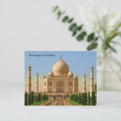 taj mahal bright postkarte (Stehend Vorderseite)