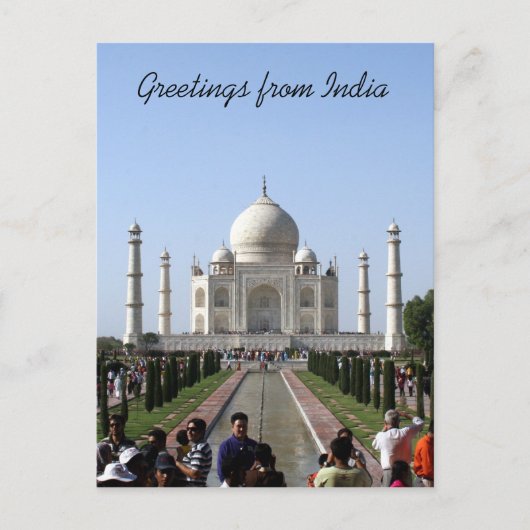 taj mahal crowget postkarte (Vorderseite)