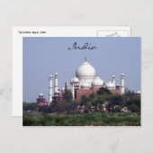 taj mahal distant postkarte (Vorne/Hinten)