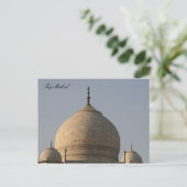 Taj mahal domes postkarte (Stehend Vorderseite)