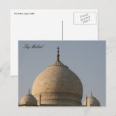Taj mahal domes postkarte (Vorne/Hinten)