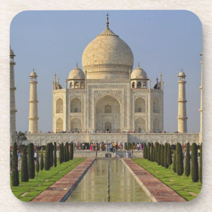 Taj Mahal, ein Mausoleum in Agra, Indien, 2 Getränkeuntersetzer