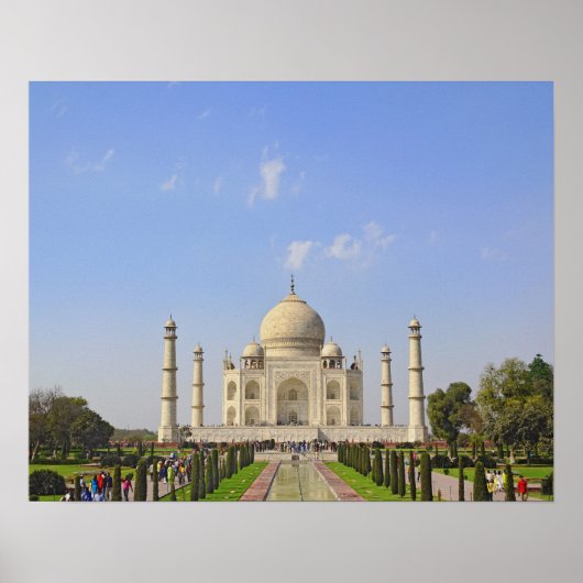 Taj Mahal, ein Mausoleum in Agra, Indien, Poster (Vorne)