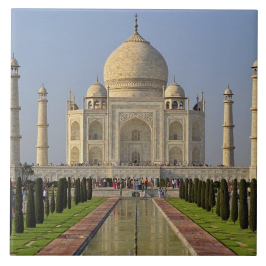 Taj Mahal, ein Mausoleum mit Sitz in Agra, Indien, Fliese (Vorderseite)