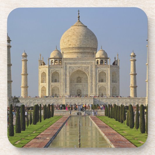 Taj Mahal, ein Mausoleum mit Sitz in Agra, Indien, Getränkeuntersetzer (Vorderseite)