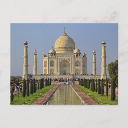 Taj Mahal, ein Mausoleum mit Sitz in Agra, Indien, Postkarte (Vorderseite)