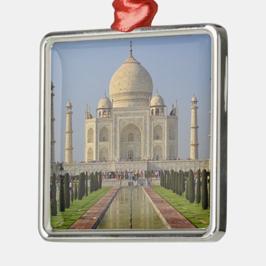 Taj Mahal, ein Mausoleum mit Sitz in Agra, Indien, Silbernes Ornament (Links)