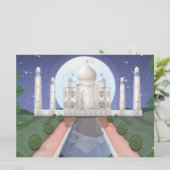 Taj Mahal Einladung (Stehend Vorderseite)