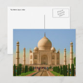 Taj Mahal Farben Postkarte (Vorne/Hinten)