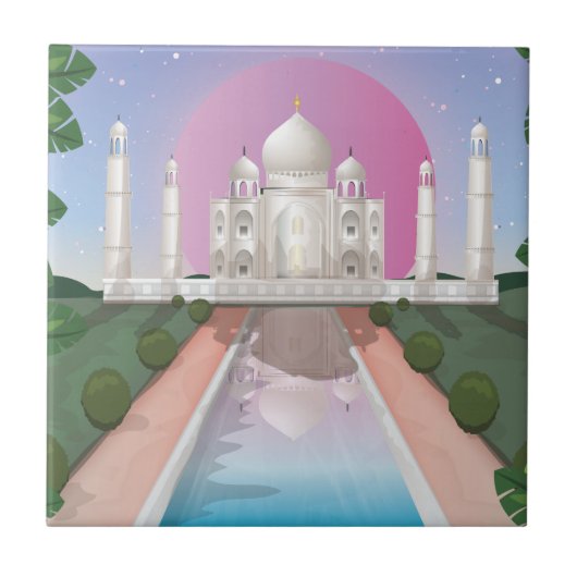 Taj Mahal Fliese (Vorderseite)