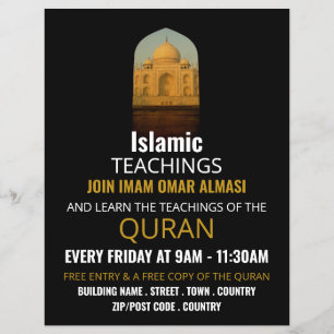 Taj Mahal, Flyer für islamische Lehrwerbung