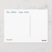 Taj Mahal Foto Postkarte (Rückseite)