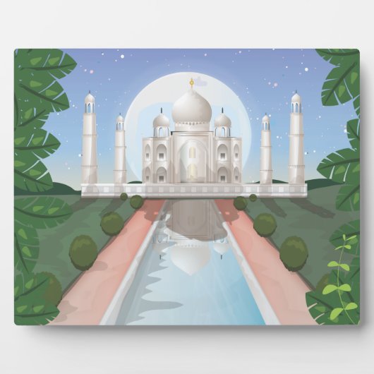Taj Mahal Fotoplatte (Vorderseite)