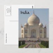 Taj Mahal Front Postkarte (Vorne/Hinten)