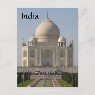 Taj Mahal Front Postkarte