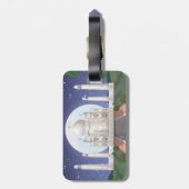 Taj Mahal Gepäckanhänger (Rückseite vertikal)