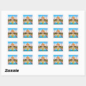 TAJ MAHAL High Definition Quadratischer Aufkleber (Blatt)