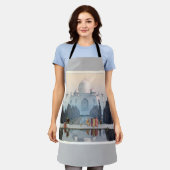 Taj Mahal, Hiroshi Yoshida, Woodcut Schürze (Getragen)